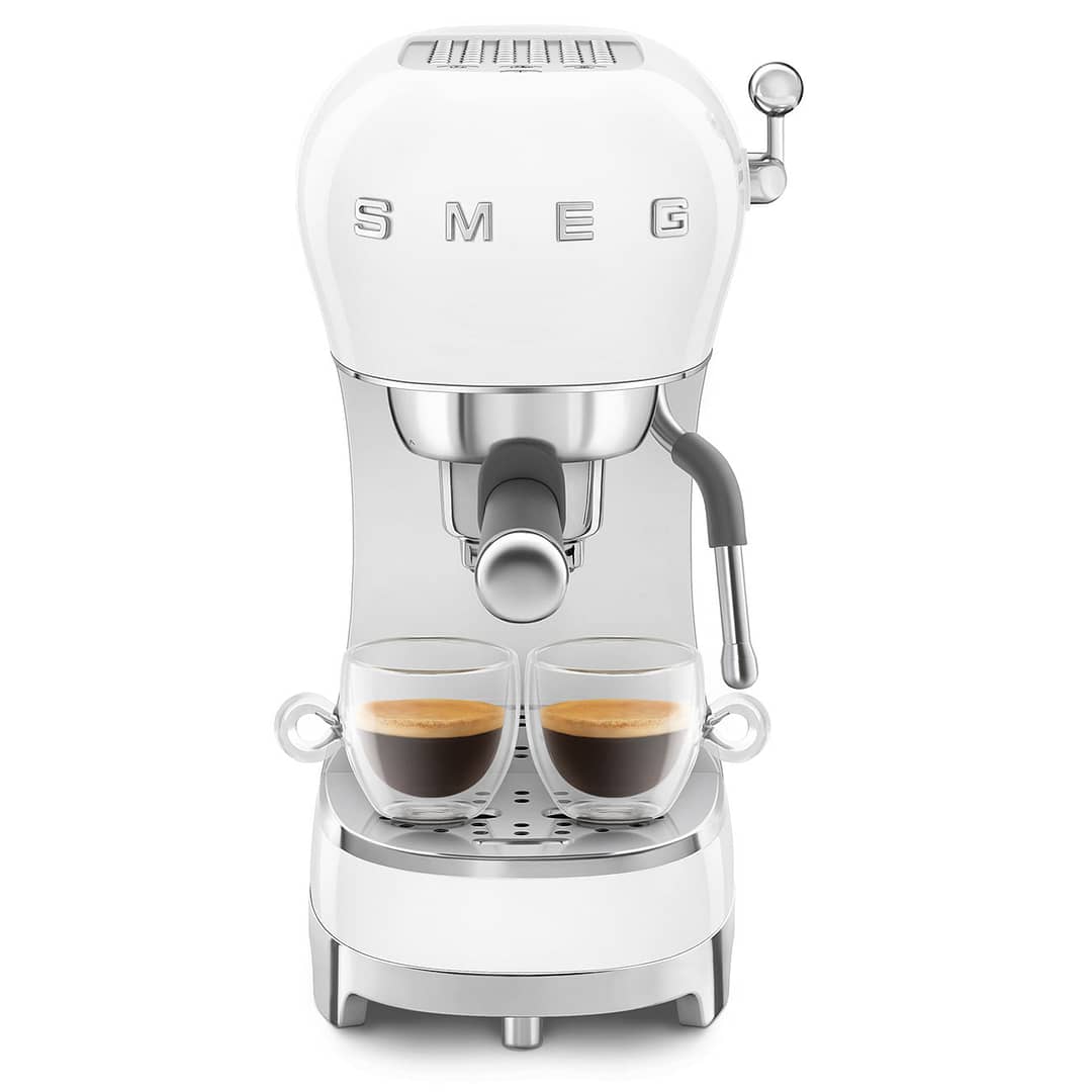 Espresso Manual Coffee Machine (White) By Smeg