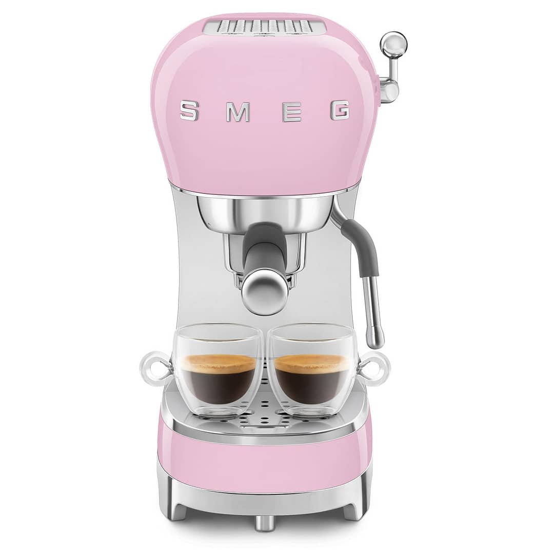 Espresso Manual Coffee Machine (Pink) By Smeg