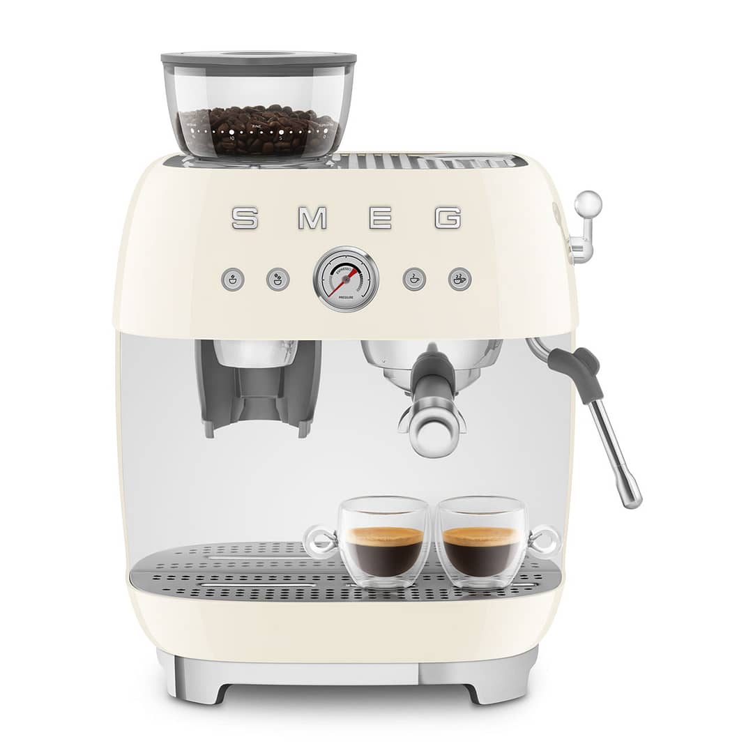 Espresso Manual Coffee Machine White By Smeg