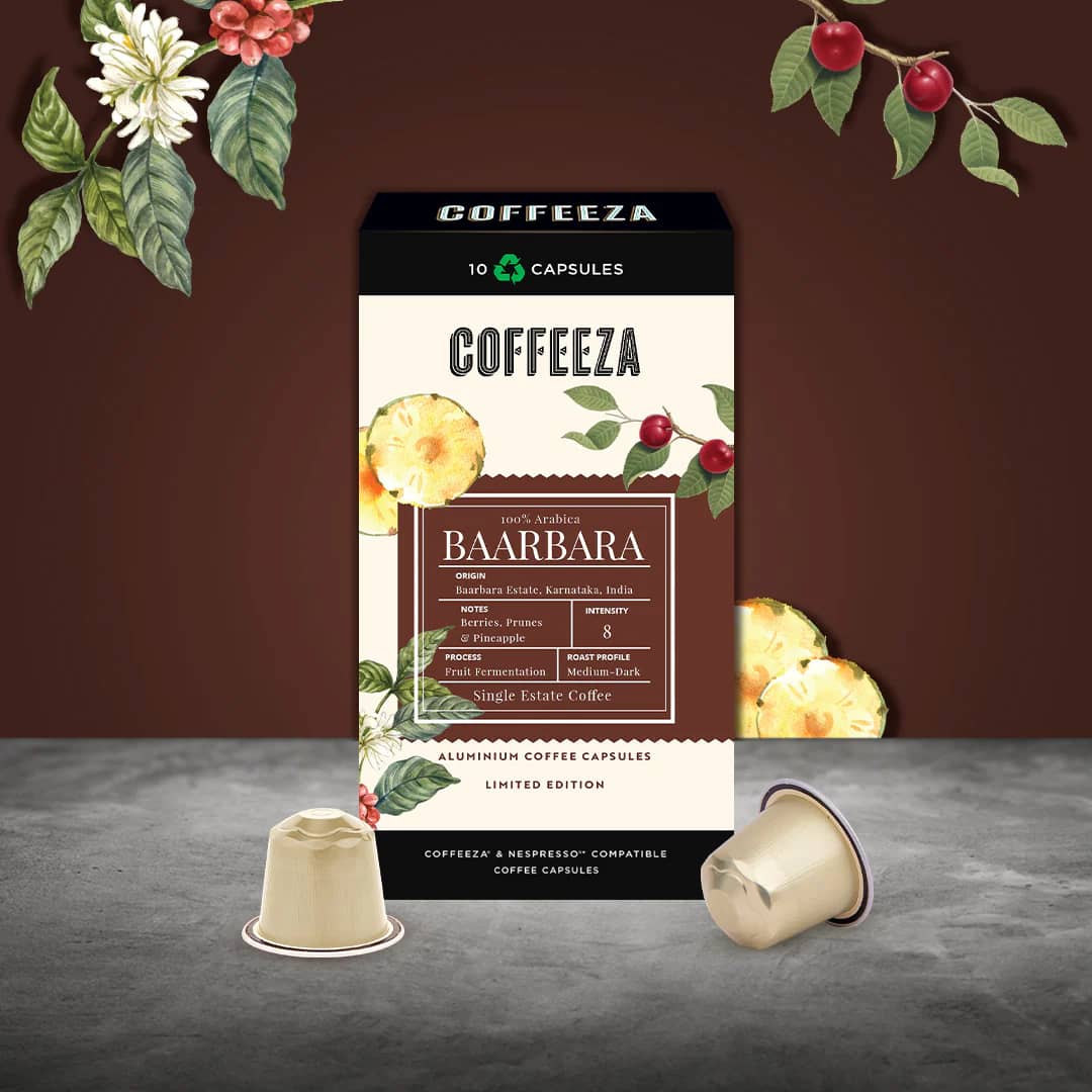 Baarbara Single- Estate 100% Arabica Aluminium Coffee Capsules