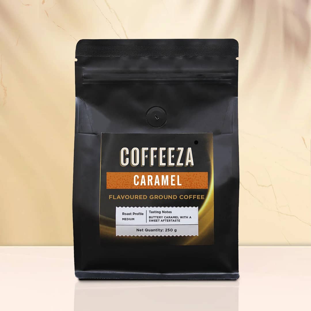 Coffeeza Caramel 100% Arabica Flavoured Ground Coffee