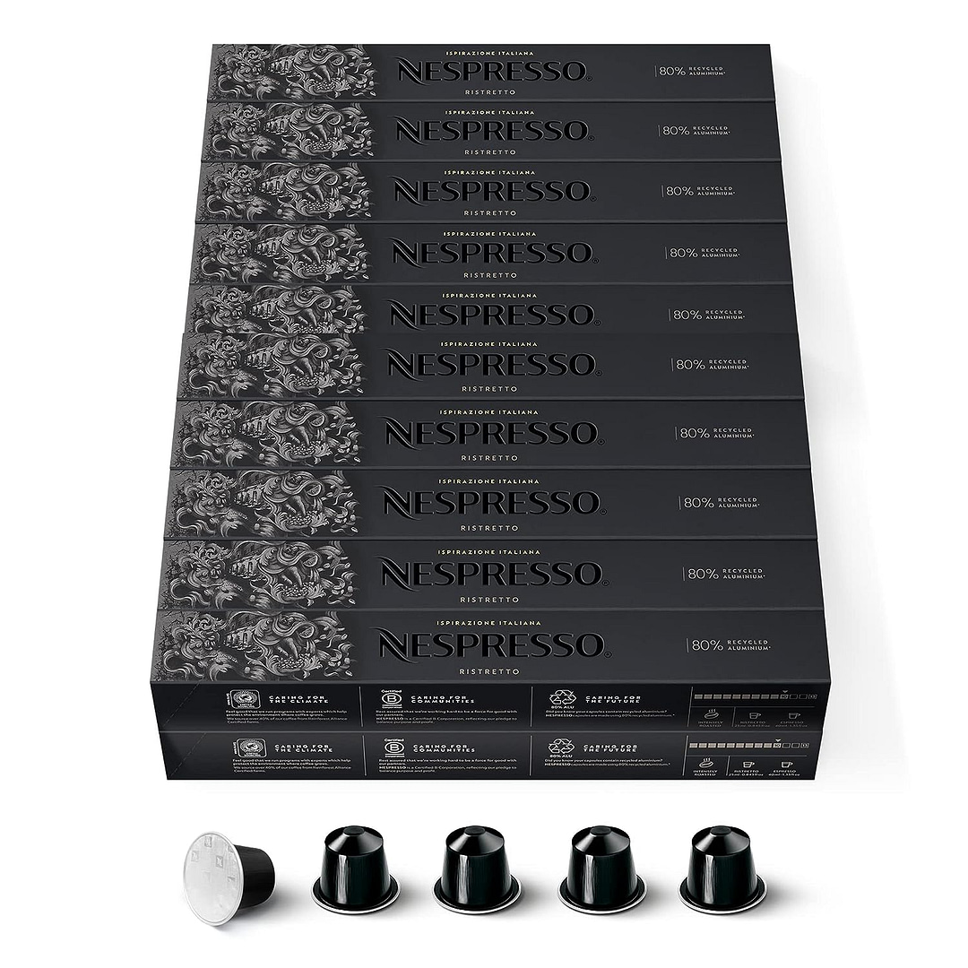 Nespresso Ristretto Coffee capsules (40 pods) 4 Sticks