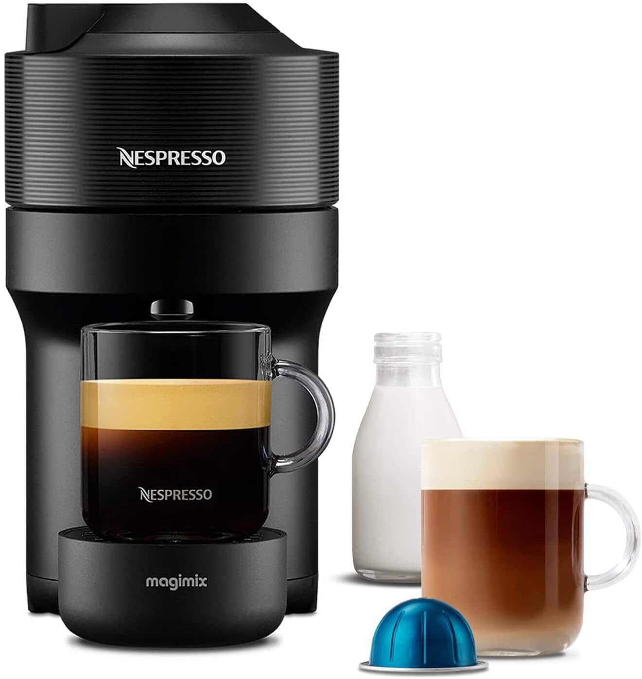 Vertuo Pop Liquorice Black Coffee Machine by Nespresso