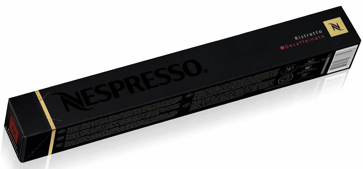 Nespresso Original Ristretto Decaffeinato Coffee Capsule (40 pods) 4 Sticks
