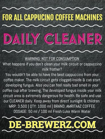 Cappuccino Daily Milk Frother Circuit Cleaner by Amritaaz Coffee – Bulk Buy