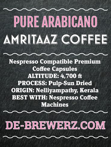 Nespresso Compatible Coffee Capsules by AMRITAAZ COFFEE – PURE ARABICANO