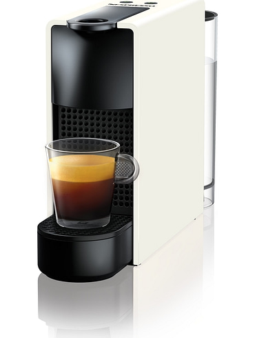 NEW NESPRESSO ESEENZA MINI WHITE SQAURE THE SMALLEST CAPSULE COFFEE MAKER