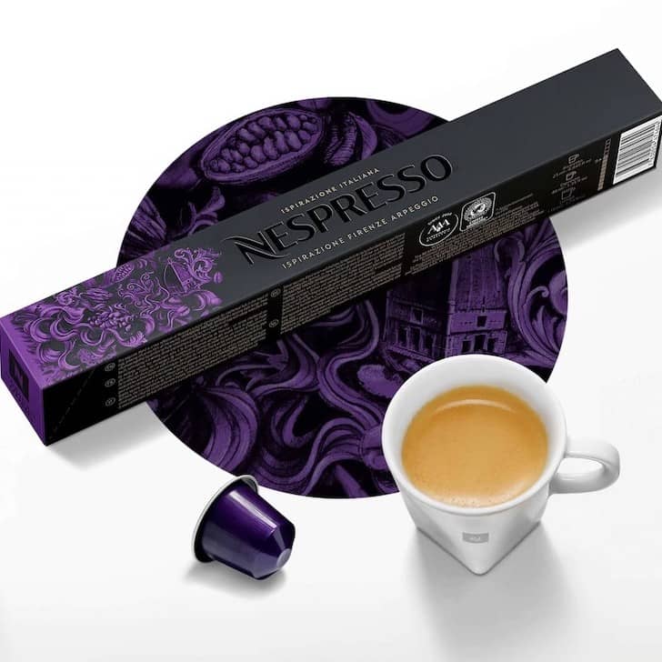 New Firenze Arpeggio Nespresso Coffee Capsules - 50 pcs