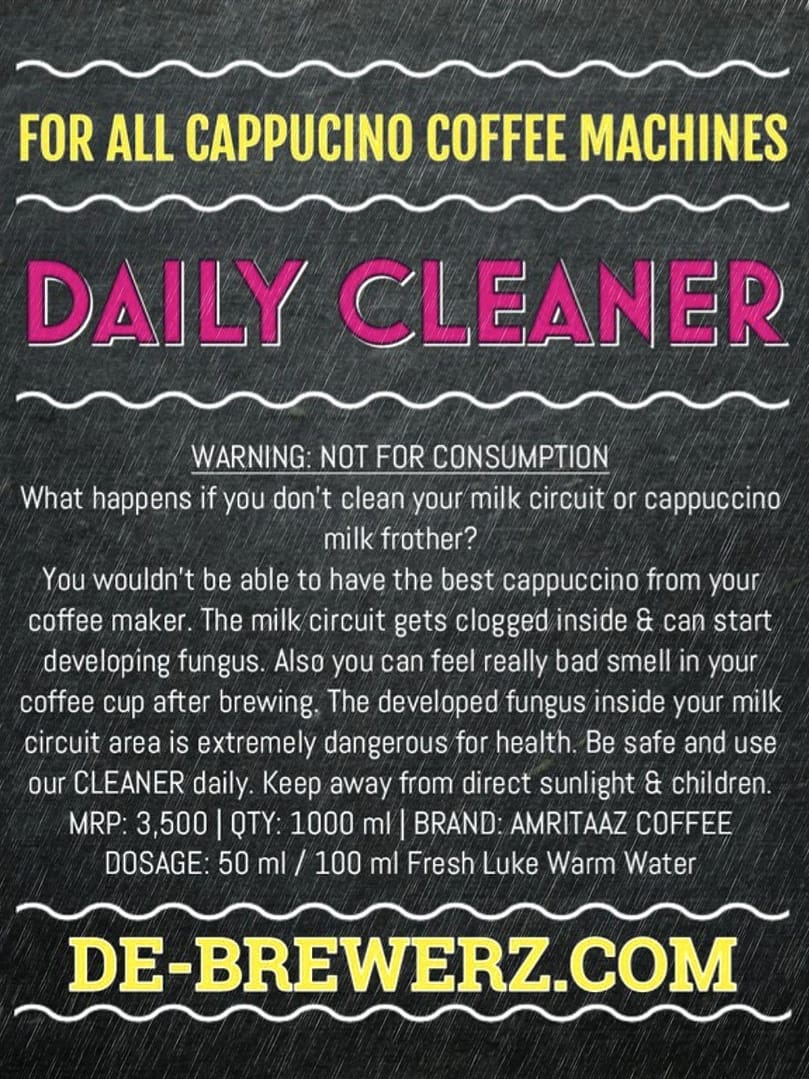 Cappuccino Daily Milk Frother Circuit Cleaner by Amritaaz Coffee - Bulk Buy