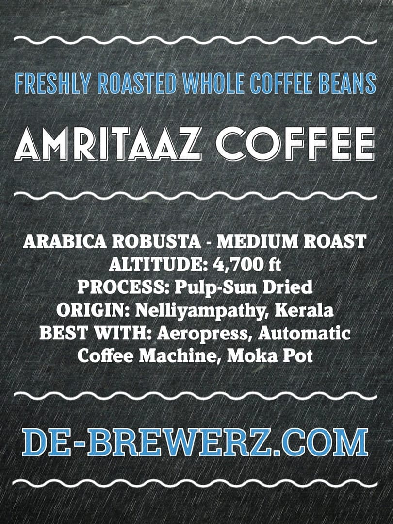 AMRITAAZ COFFEE - Arabica Robusta Mix Blend (70:30) Roasted Whole Coffee Beans- 450 gms