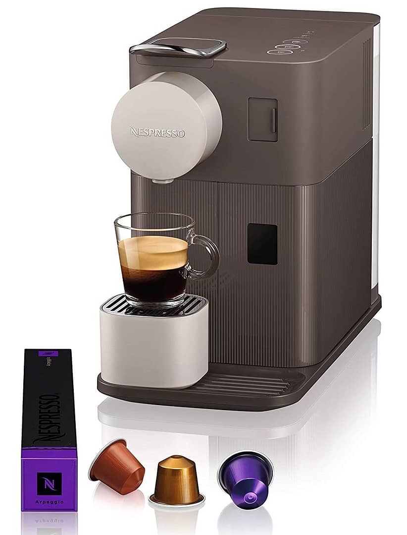 Automatic Nespresso Lattissima Coffee Machine - Mocha Brown