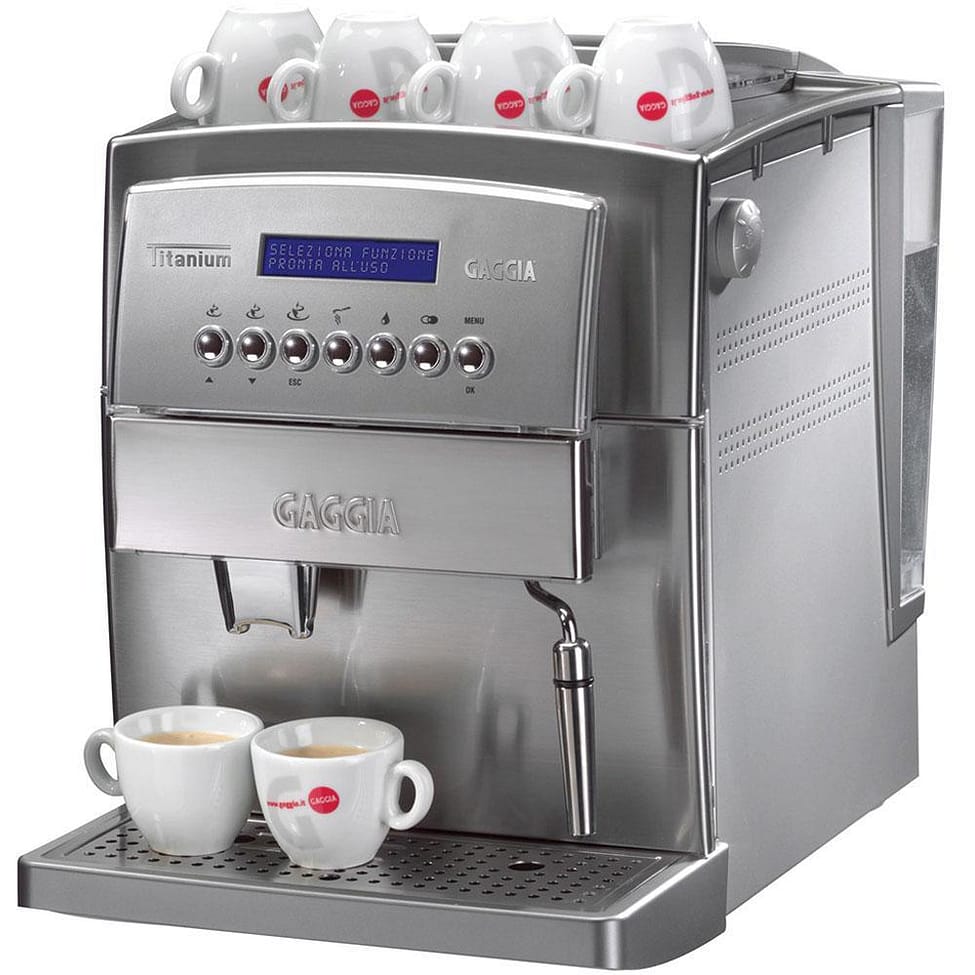 Gaggia Titanium Automatic Stainless Steel Espresso Coffee Machine With Powerjet Steamer