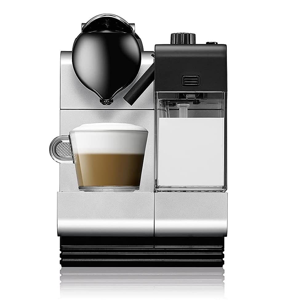 Lattissima Plus Nespresso Cappuccino Capsule Coffee Machine - Grey Silver