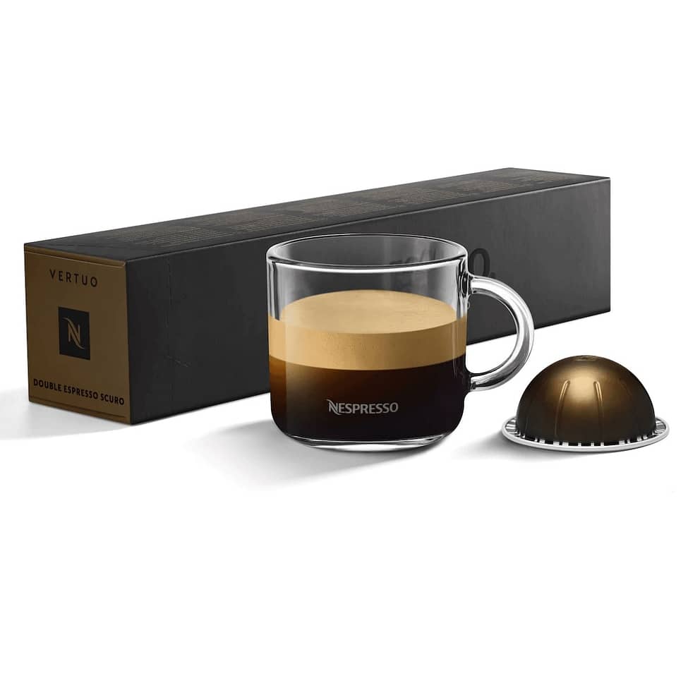 Vertuo Double Espresso Scuro Coffee Capsules Pods By Nespresso